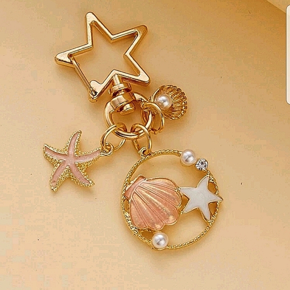 💖Shell Decor Charm Keychain
